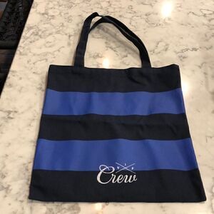 J.crew striped tote bag vip crew new
